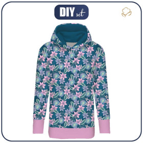 LANGES DAMEN HOODIE (MEGI) - WASSERWELT Ms. 1 / marine  - Sommersweat