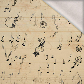 MUSIC NOTES M. 2 - Wintersweat angeraut mit Elastan ITY