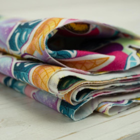 EINHÖRNER UND EISCREME / regenbogen - bio single jerset mit Elastan TE210 Sommersweat