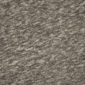 50cm - GRAU MELANGE -  Hydrophober Baumwoll-Loop-Strickstoff, 300 g