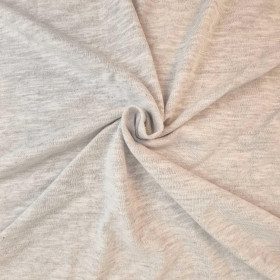 FLAME Baumwoll-Jersey - Melange Beige - 170g