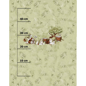 WALD EINHÖRNER ms. 2 / grün - Paneel Sommersweat 