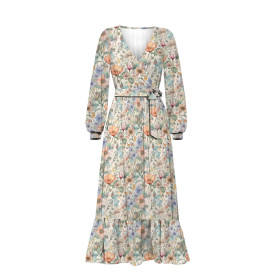 PASTEL FLOWERS WZ.12- Slub Weave