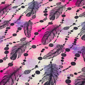 PINKE FEDERN UND PERLEN - bio single jerset mit Elastan TE210 Sommersweat