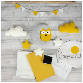 DIY KIT GIRLANDA - EULE + Papiermuster