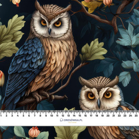 PASTEL BIRDS M. 5 (EULE) - Wintersweat angeraut mit Elastan ITY