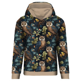 PASTEL BIRDS M. 5 (EULE) - Hydrophober angerauter Wintersweat