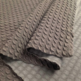 3D-Strickwaren – Baumwoll-Jacquard/ D-56 BRAUN