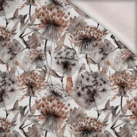 DANDELION / Mocha Mousse  - Wintersweat angeraut mit Elastan ITY
