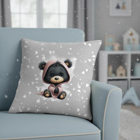 WINTER ANIMALS wz.12 - Paneel (60cm x 50cm) Hydrophober angerauter Wintersweat