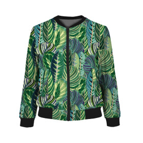 DAMEN BOMBERJACKE (KAMA) - GRÜNER DSCHUNGEL Ms. 1 (VINTAGE) - Nähset L