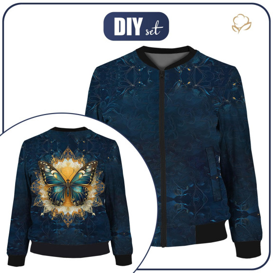 DAMEN BOMBERJACKE (KAMA) - Animals mandala wz.13  - Nähset