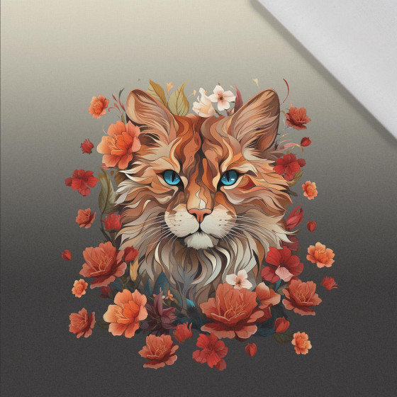 ANIMALS MANDALA wz.5 - panel (60cm x 50cm)   Baumwoll Webware
