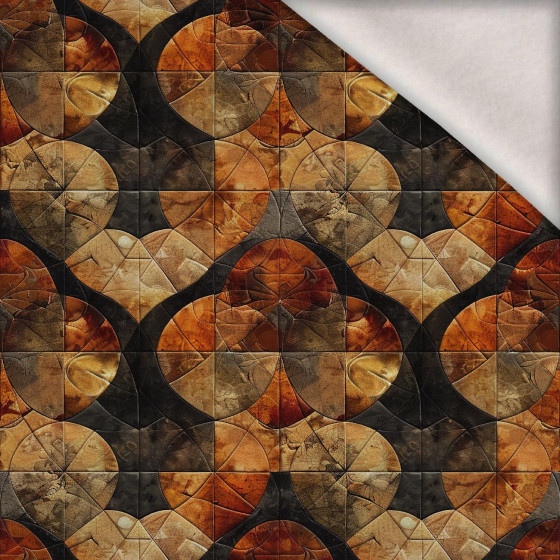 Batik Quilt wz. 3 - Wintersweat angeraut mit Elastan ITY