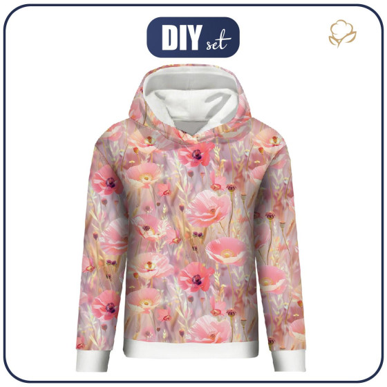 CLASSIC DAMEN HOODIE (POLA) - MOHNBLUMEN Ms. 3 - Nähset