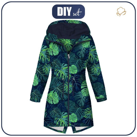 DAMENPARKA (ANNA) - MONSTERA 2.0 / navy - Nähset