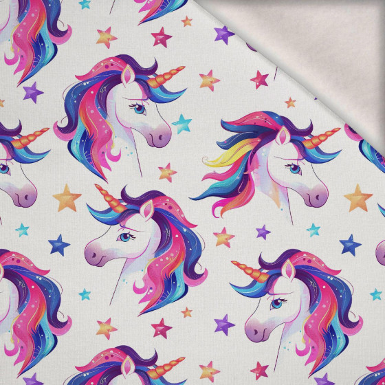 FAIRY WORLD wz.5 (UNICORN) - Wintersweat angeraut mit Elastan ITY