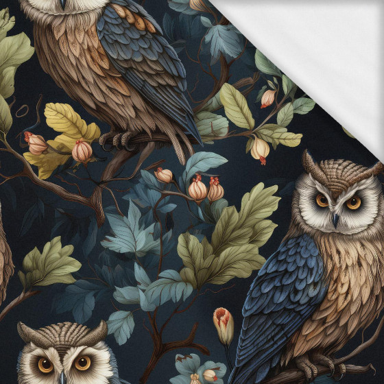 PASTEL BIRDS M. 5 (EULE)- Single Jersey mit Elastan ITY