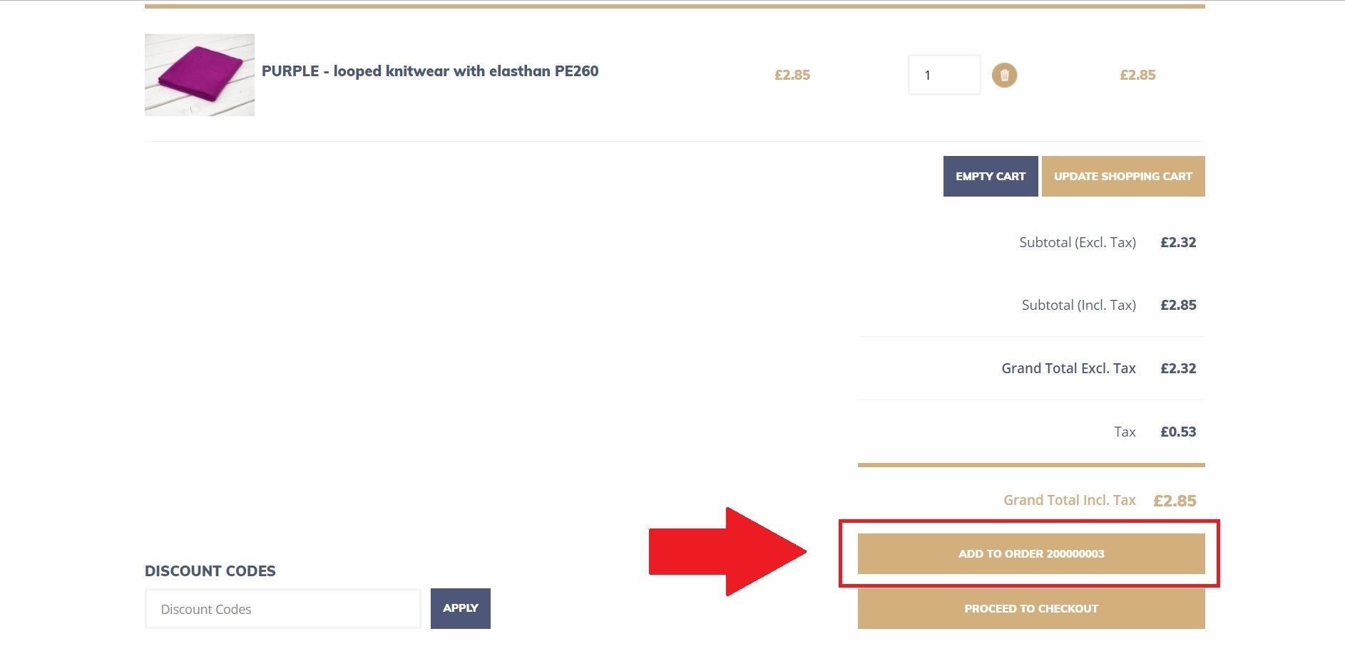 Order connection therms