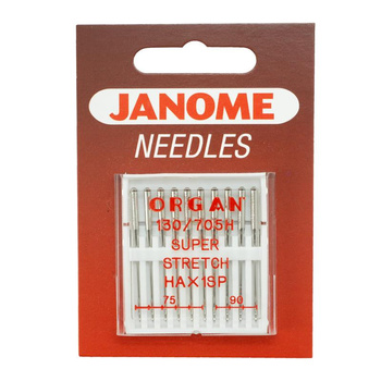 Igły JANOME do dzianin, stretchu kpl. 10 szt. MIX 75 – 90