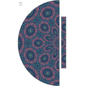 KOLOROWA MANDALA wz. 4 - panel na spódnicę "MAXI"