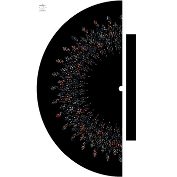 LISTKI WZ. 3 / czarny - panel na spódnicę "MAXI"