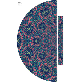 KOLOROWA MANDALA wz. 4 - panel na spódnicę "MAXI"