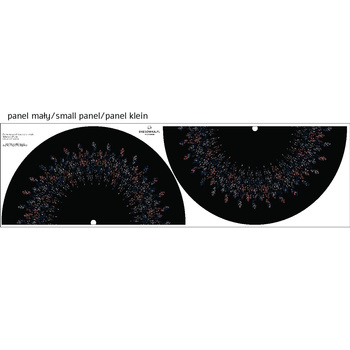 LISTKI WZ. 3 / czarny - panel na spódnicę z koła M
