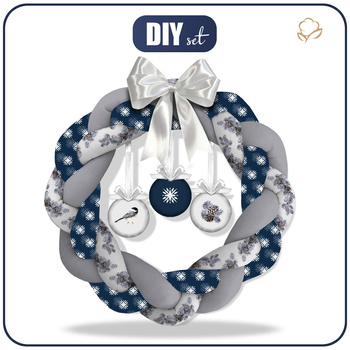 WIANEK ŚWIĄTECZNY - PTAKI I SZYSZKI - zestaw do uszycia