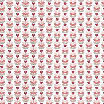 MIŁOSNE TULIPANY / biały (WALENTYNKOWE SERCA)