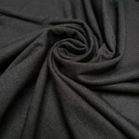 Jersey bambusowy z elastanem - CZARNY
