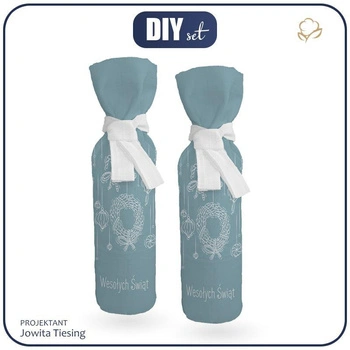 POKROWIEC NA BUTELKĘ - WESOŁYCH ŚWIĄT - DIY set 