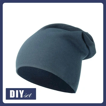 CZAPKA BEANIE - DENIM - zestaw do uszycia