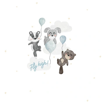 FLY HIGH wz.2 / niebieski - panel (60cm x 50cm)