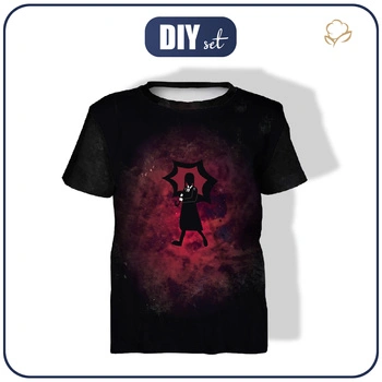 T-SHIRT DZIECIĘCY - WEDNESDAY wz. 3 - zestaw do uszycia (140/146)