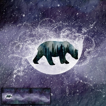 NIEDŹWIEDŹ (GALAXY) - PANEL PANORAMICZNY 60 cm
