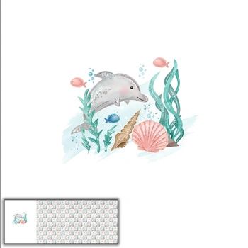 DELFIN wz. 4 (BAJKOWY OCEAN) - PANEL PANORAMICZNY 60 cm