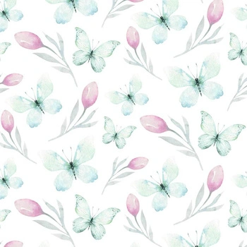 MOTYLE I TULIPANY (AKWARELOWE MOTYLE)