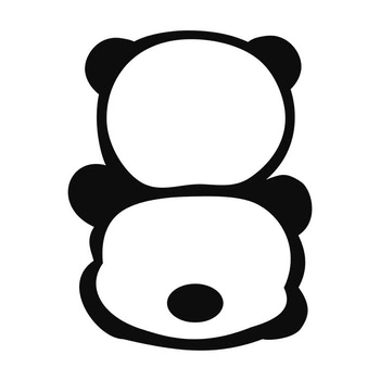 PANDA / MIĘTA ROZMIAR "M" 50x60 cm - biała (Tył)