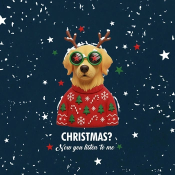 CHRISTMAS DOG wz. 5 - PANEL (60cm x 50cm)
