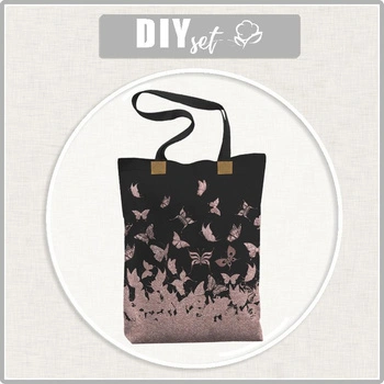 SHOPPERKA - MOTYLE MIX WZ. 5 (BROKATOWE MOTYLE) - zestaw do uszycia