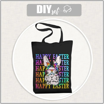 SHOPPERKA - HAPPY EASTER / neon - zestaw do uszycia