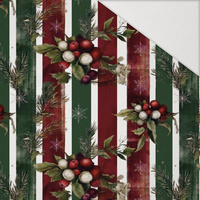 CHRISTMAS STRIPES WZ.3 - Hydrofobowa dzianina drapana