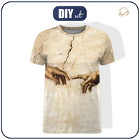 T-SHIRT MĘSKI - STWORZENIE ADAMA (Michał Anioł) - zestaw do uszycia