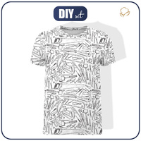T-SHIRT MĘSKI - NARZĘDZIA / szary - single jersey