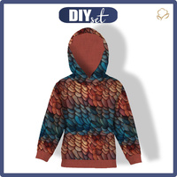 DZIECIĘCA BLUZA Z KAPTUREM (ALEX) - LEATHER PATTERN WZ.10 - zestaw do uszycia