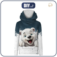 BLUZA Z KAPTUREM UNISEX (HYDRA) - HAPPY BEAR - zestaw do uszycia (86/92)