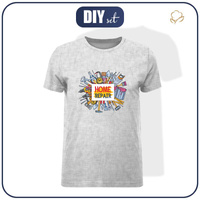 T-SHIRT MĘSKI - HOME REPAIR / acid - single jersey