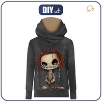 BLUZA Z KAPTUREM UNISEX (HYDRA) - VOODOO DOLL - zestaw do uszycia (86/92)