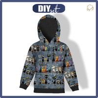 DZIECIĘCA BLUZA Z KAPTUREM (ALEX) - ANIMALS WZ.12 - zestaw do uszycia